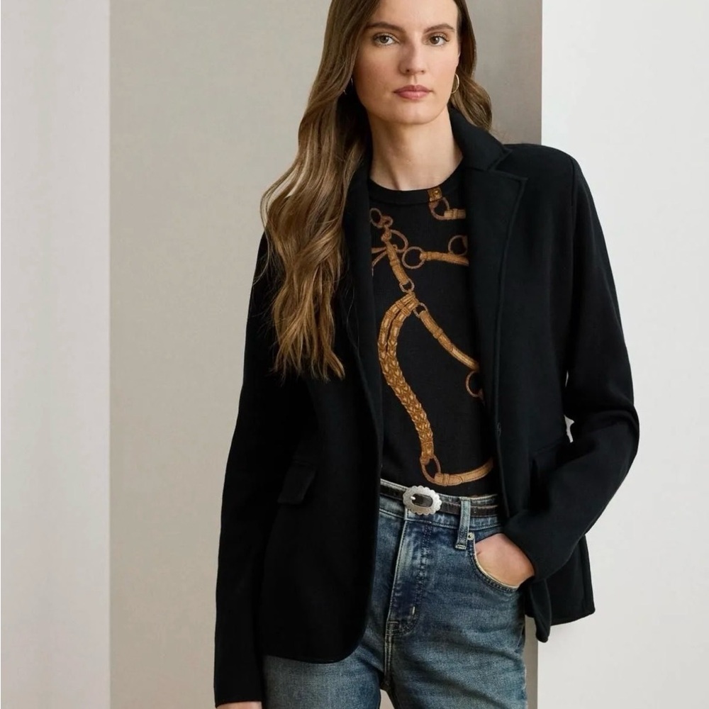 Ralph Lauren Black Label Elegant Black Blazer - SMALL